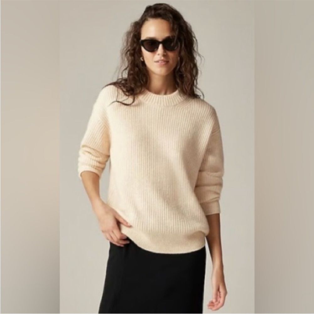J. Crew Ribbed Cashmere Oversized Sweater. Size XXL. NWT.